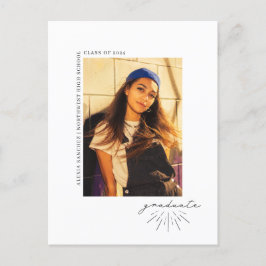 Postal Foto de la fiesta de graduación de guión artístico