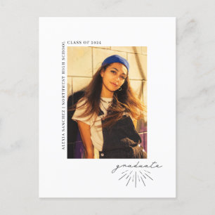 Postal Foto de la fiesta de graduación de guión artístico