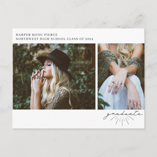 Postal Foto de la fiesta de graduación de guión artístico (Anverso)