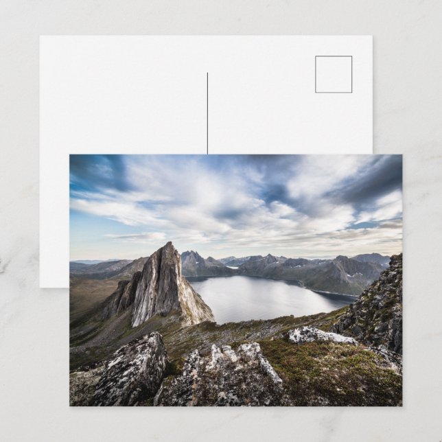 Postal Foto de la isla Senja (Anverso / Reverso)