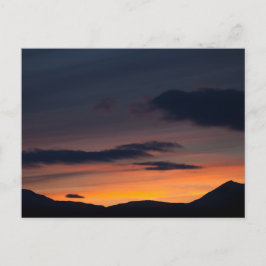 Postal Foto de la montaña Sunset