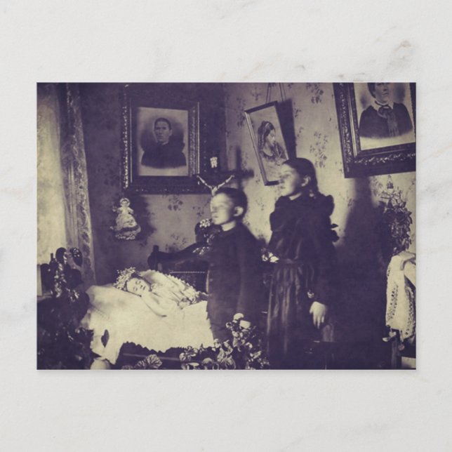 Postal Foto de la muerte en la era de Victoria (Anverso)