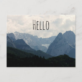 Postal Foto de la naturaleza de los montes alpinos