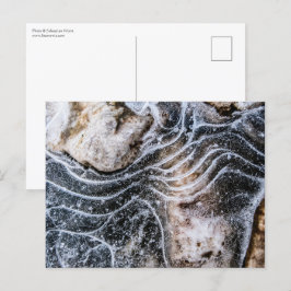 Postal Foto de la naturaleza del cristal de hielo