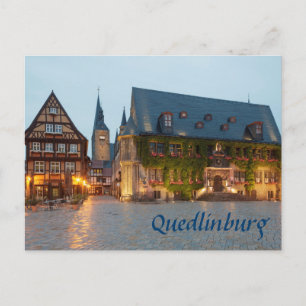 Postal Foto de la noche de Quedlinburg