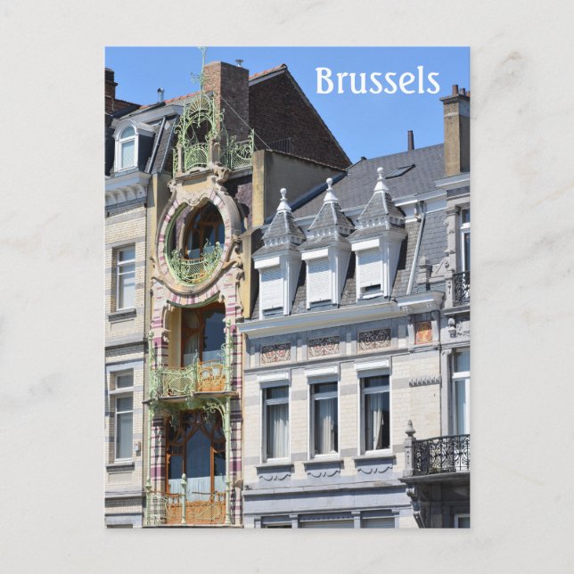 Postal Foto de la novela de arte de Bruselas Bélgica (Anverso)