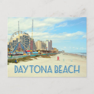 Postal Foto de la playa de Daytona Beach Florida