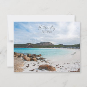 Postal Foto de la playa Pristine de Australia Hellfire Ba