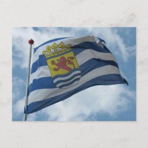 Postal Foto de la provincia oficial de la bandera de Zela