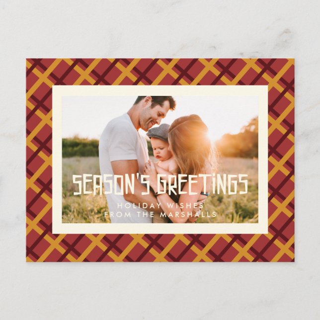 Postal Foto de la temporada de saludos de la estación de  (Anverso)