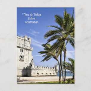 Postal Foto de la Torre Belém, Lisboa, Portugal