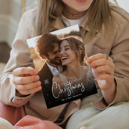 Postal Foto de los primeros Navidades casados