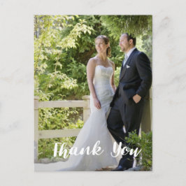Postal Foto de moda Boda Gracias Vertical
