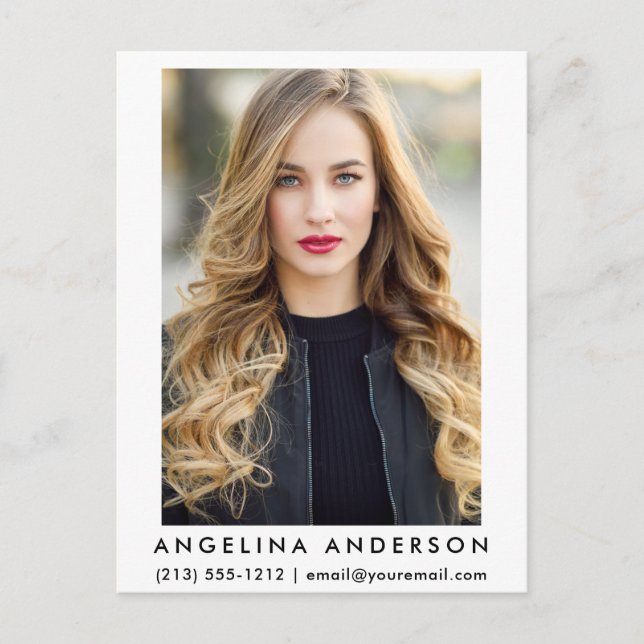 Postal Foto de modelo de actor (Anverso)