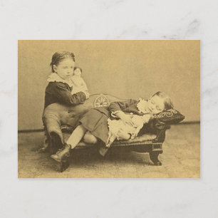 Postal Foto de muerte de la era victoriana