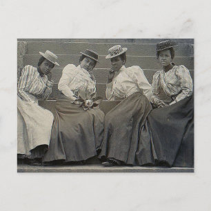 Postal Foto de mujeres afroamericanas de antaño