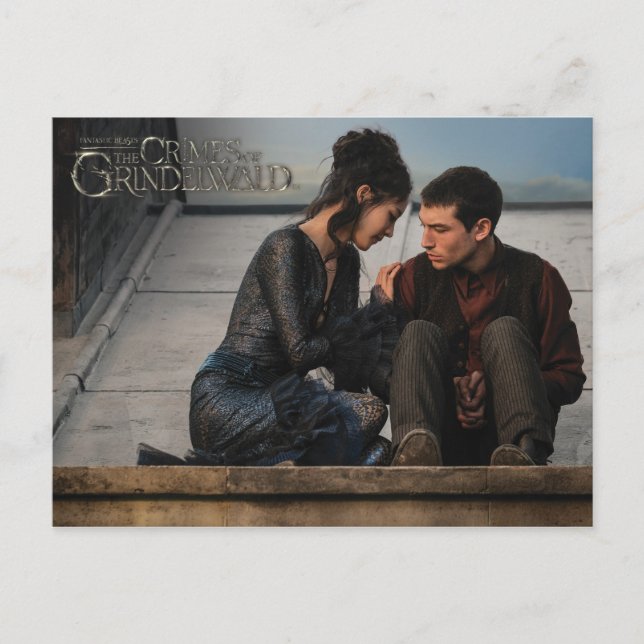 Postal Foto de Nagini y Credence (Anverso)