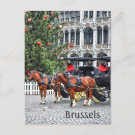 Postal Foto de Navidades de Bruselas Bélgica