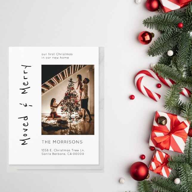 Postal Foto de navidades mudada y con una nueva dirección (Subido por el creador)