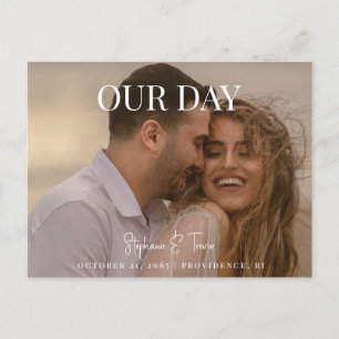 Postal Foto de Nuestro Día de Boda Save the Date