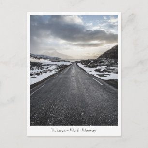 Postal Foto de paisaje de carretera de Noruega