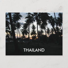 Postal Foto de palmeras de sol en Tailandia