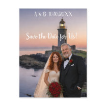 Foto de pareja de recién casados Save the Date