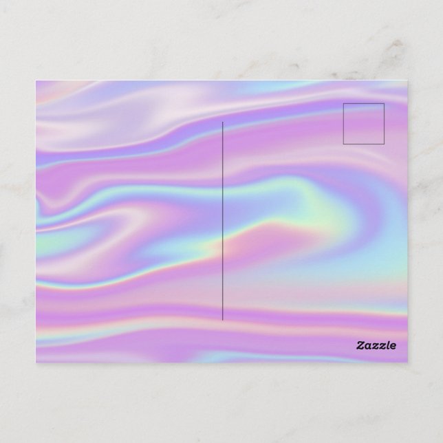 Postal Foto de pareja holográfica de Game Over para salva (Reverso)