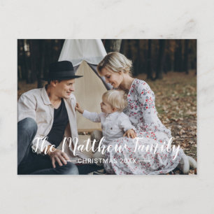Postal Foto de personalizado con apellido de vacaciones