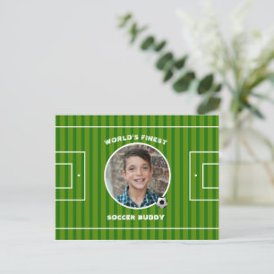 Postal Foto de Personalizado de campo deportivo de fútbol