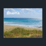 Postal Foto de playa y dunas de Menorca<br><div class="desc">Fotografía de una hermosa playa de arena con sus dunas y el maravilloso mar azul,  tomada en la isla española de Menorca en el mar Mediterráneo.</div>