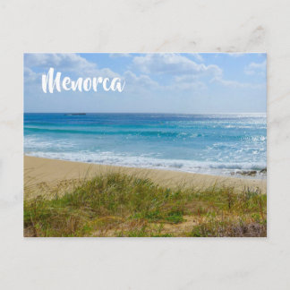 Postal Foto de playa y dunas de Menorca