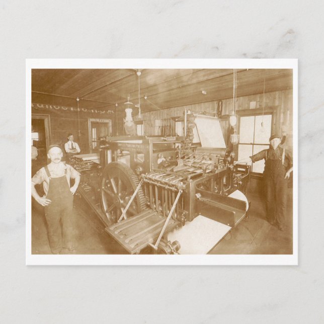 Postal Foto de prensa de impresión de época (Anverso)