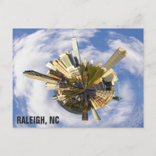Postal Foto de Raleigh North Carolina de la Línea Única d