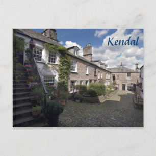 Postal Foto de recuerdo del Dr. Mannings Yard en Kendal