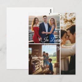 Postal Foto de recuerdo minimalista personalizada