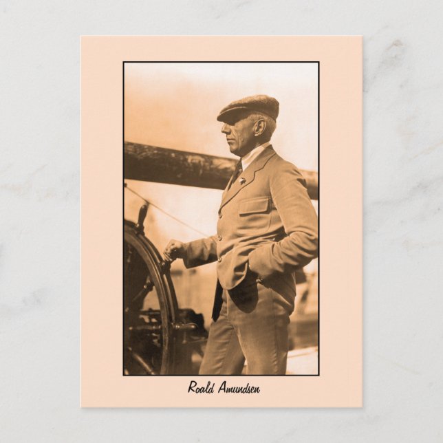 Postal Foto de Roald Amundsen (Anverso)