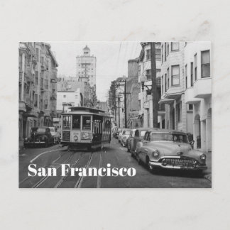 Postal Foto de San Francisco en blanco y negro