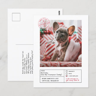 Postal Foto de Santa Acreditada de mala calidad o de buen