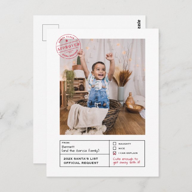 Postal Foto de Santa Acreditada de mala calidad o de buen (Anverso / Reverso)