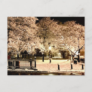 Postal Foto de Snow Salem Common Massachusetts