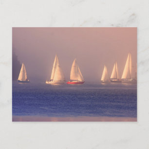 Postal Foto de Sunset Sailboat