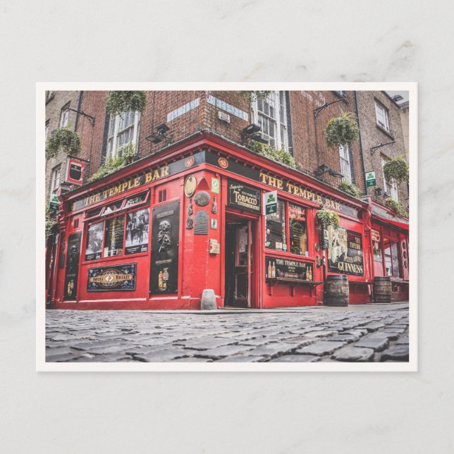 Postal Foto de Temple Bar Dublin Irish Pub (Anverso)