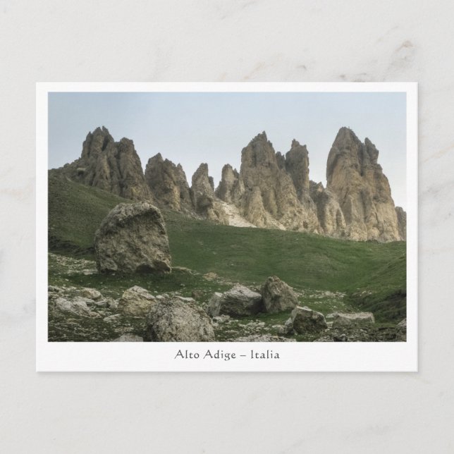 Postal Foto de Tirol del Sur Italia (Anverso)