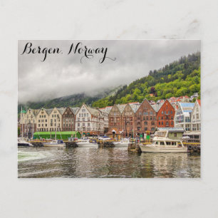 Postal Foto de viaje de Bergen Noruega