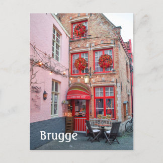 Postal Foto de viaje de Brujas Bélgica