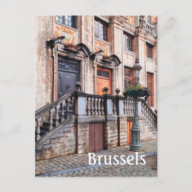 Postal Foto de viaje de Bruselas Bélgica (Anverso)