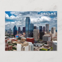 Postal Foto de viaje de Dallas Texas City Skyline