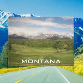 Postal Foto de viaje de la cordillera Montana