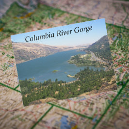 Postal Foto de viaje de la garganta del río Columbia